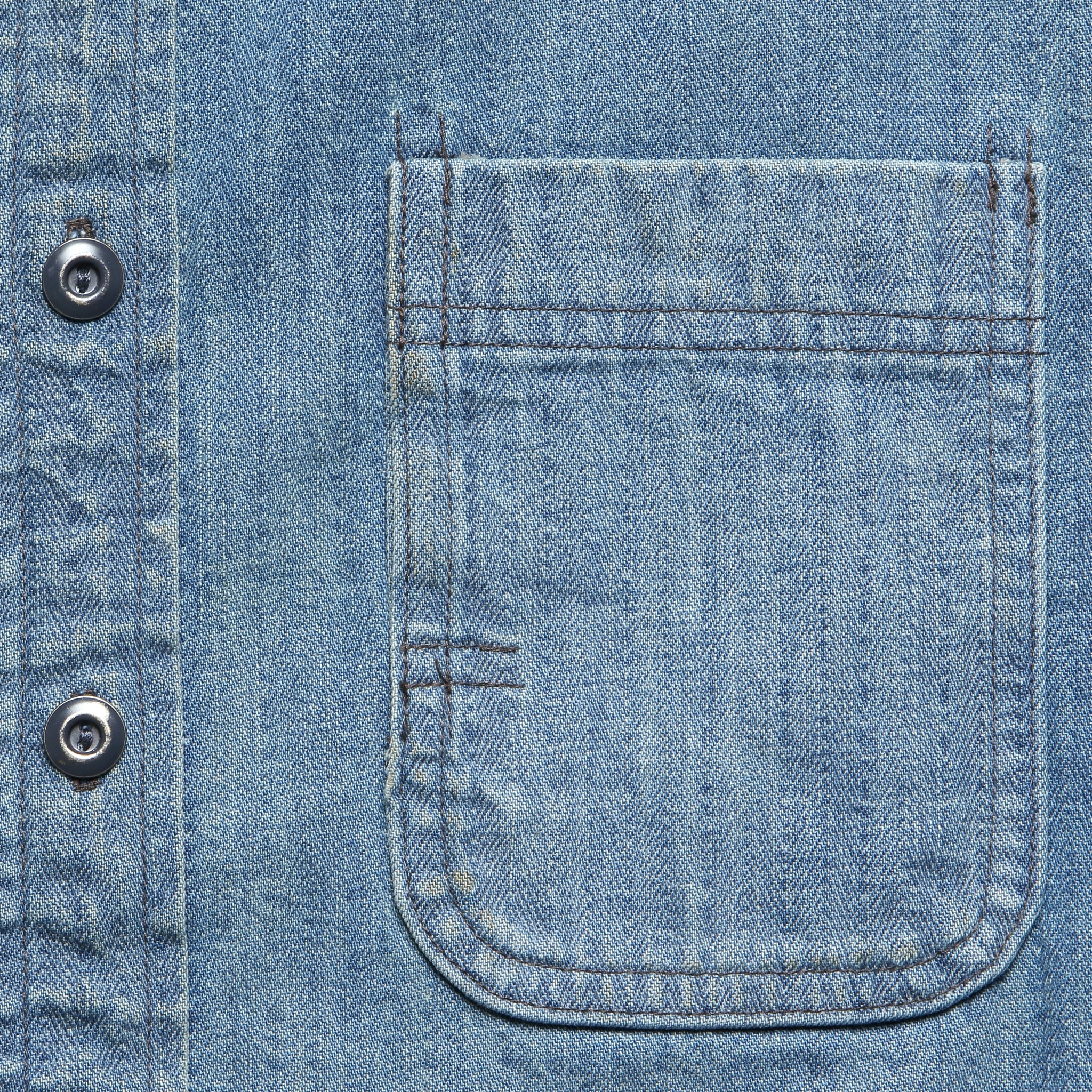 
                          Denim Band Collar Shirt - Manvil Wash
                        