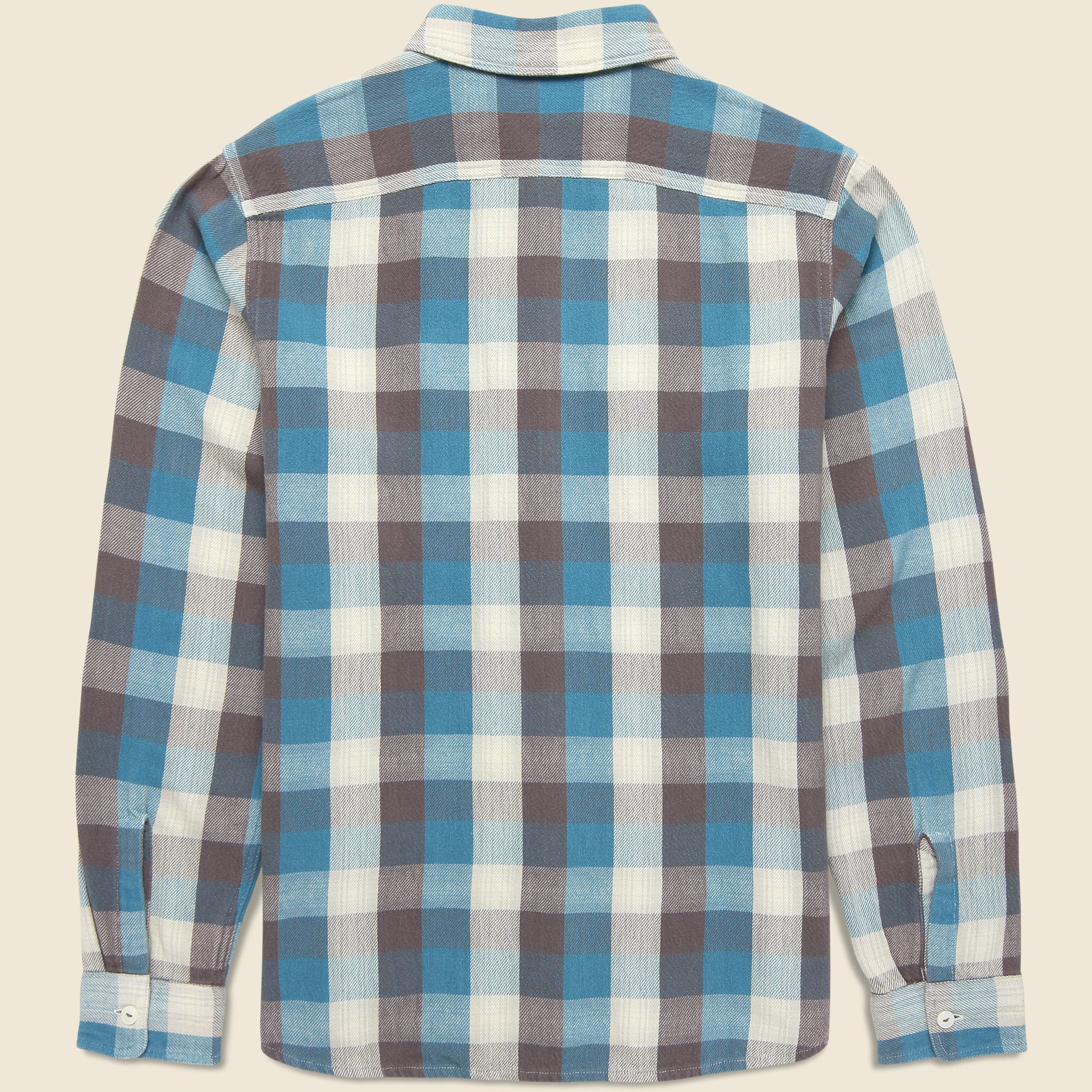 
                          Craftsman Sport Shirt - Blue - RRL - STAG Provisions - Tops - L/S Woven - Plaid
                        