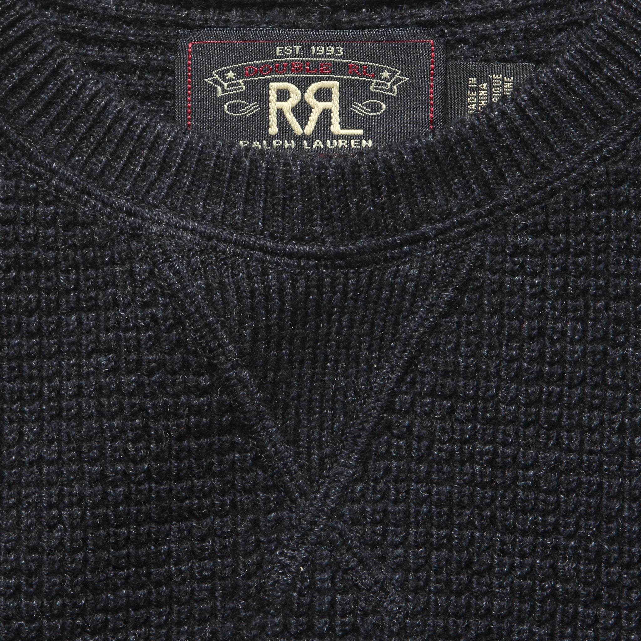 
                          Waffle Knit Sweater - Black
                        