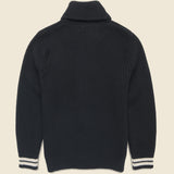 Skull Shawl Cardigan - Black - RRL - STAG Provisions - Tops - Sweater