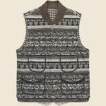 Jacquard Glen Vest - Black - RRL - STAG Provisions - Outerwear - Vest