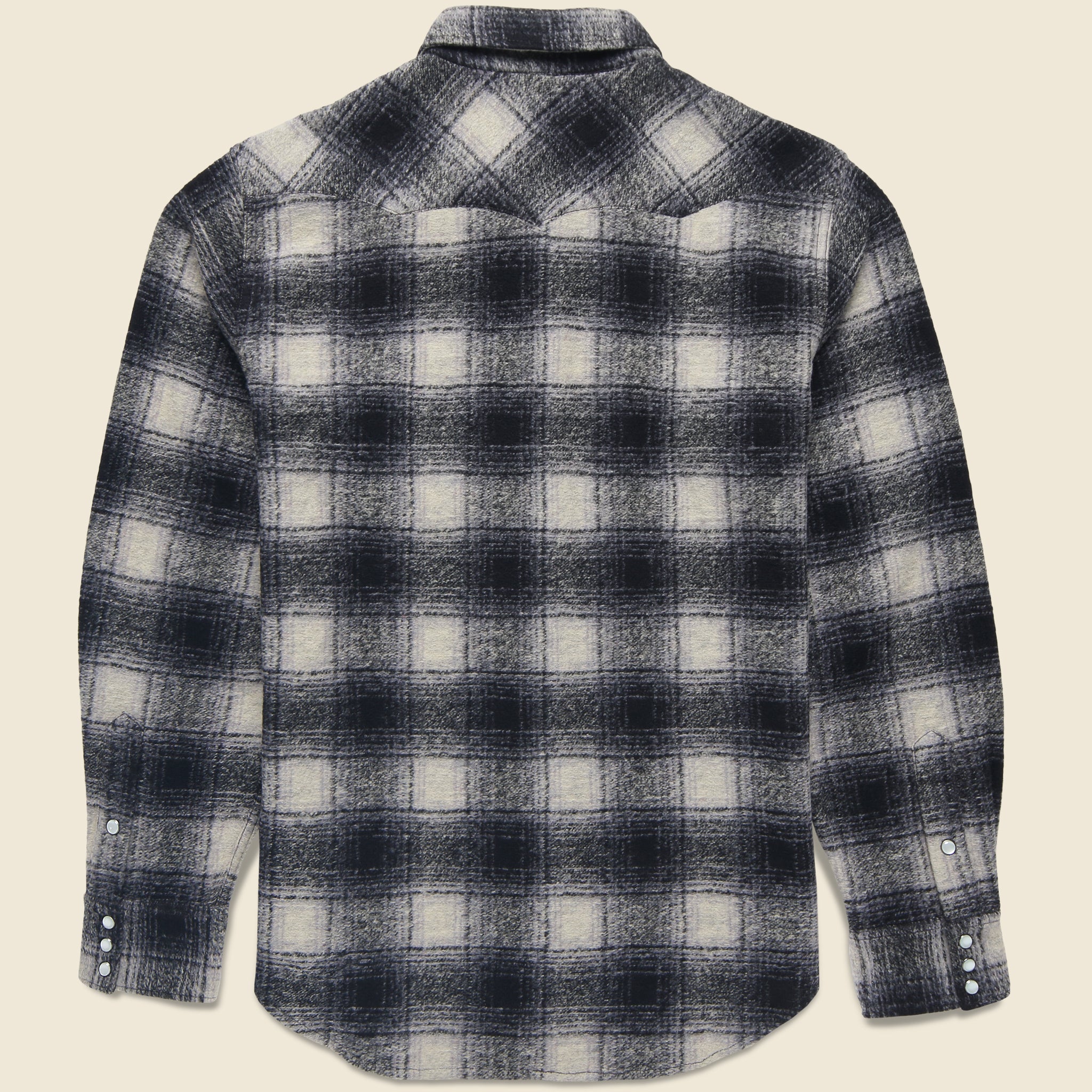 
                          Jacquard Western Overshirt - Black
                        