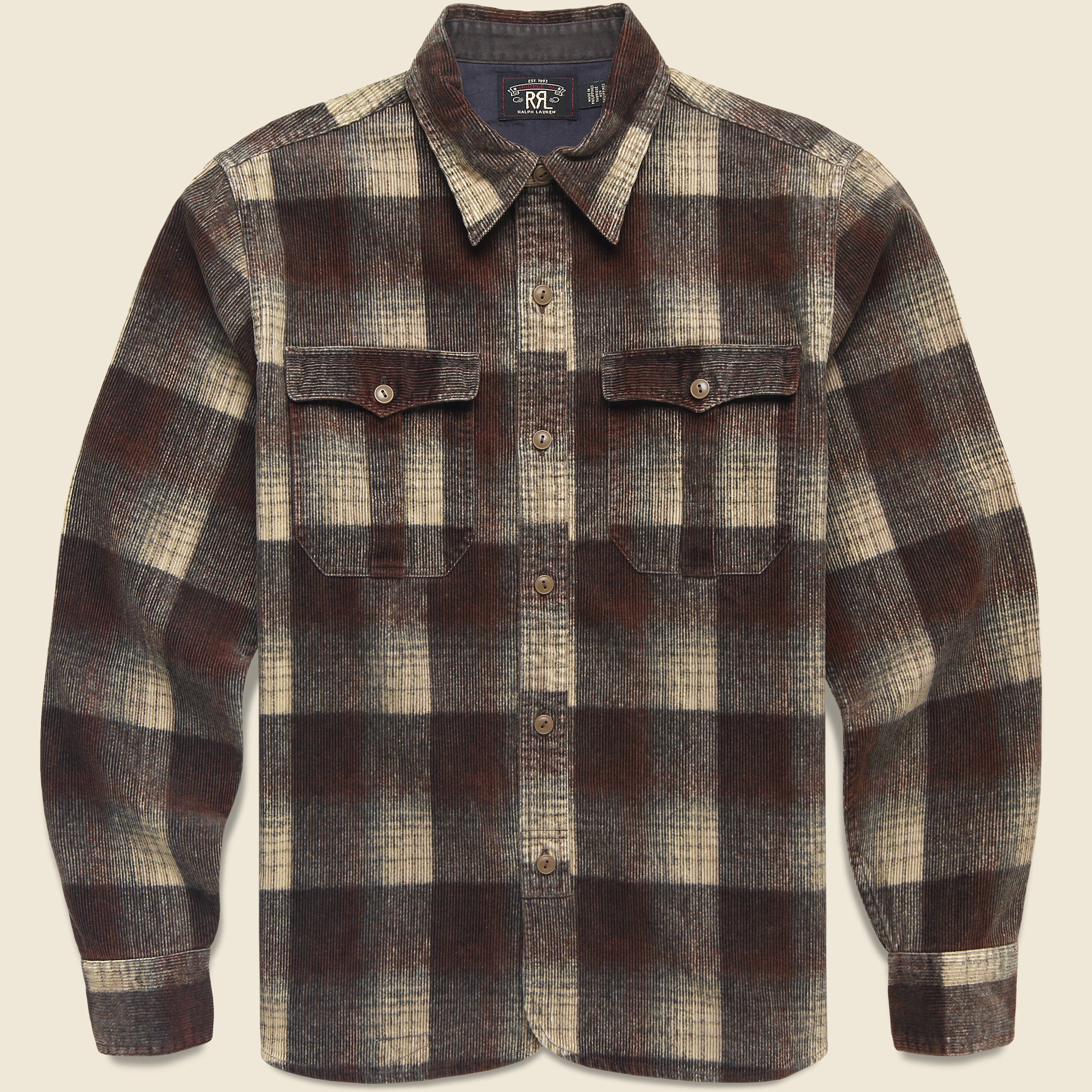 Armory Sport Shirt - Brown - RRL - STAG Provisions - Tops - L/S Woven - Plaid