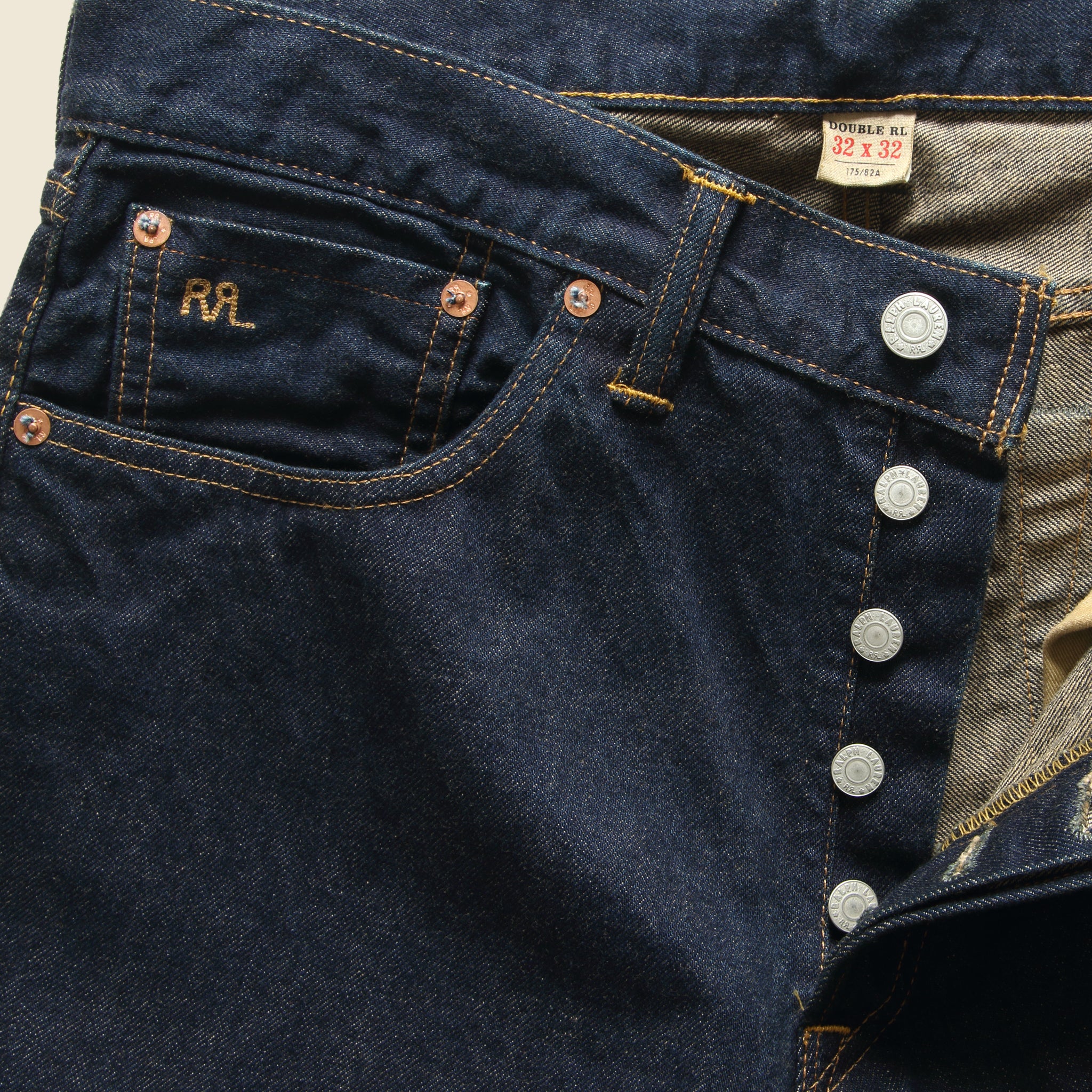 
                          Low Straight Jean - Once Washed - RRL - STAG Provisions - Pants - Denim
                        