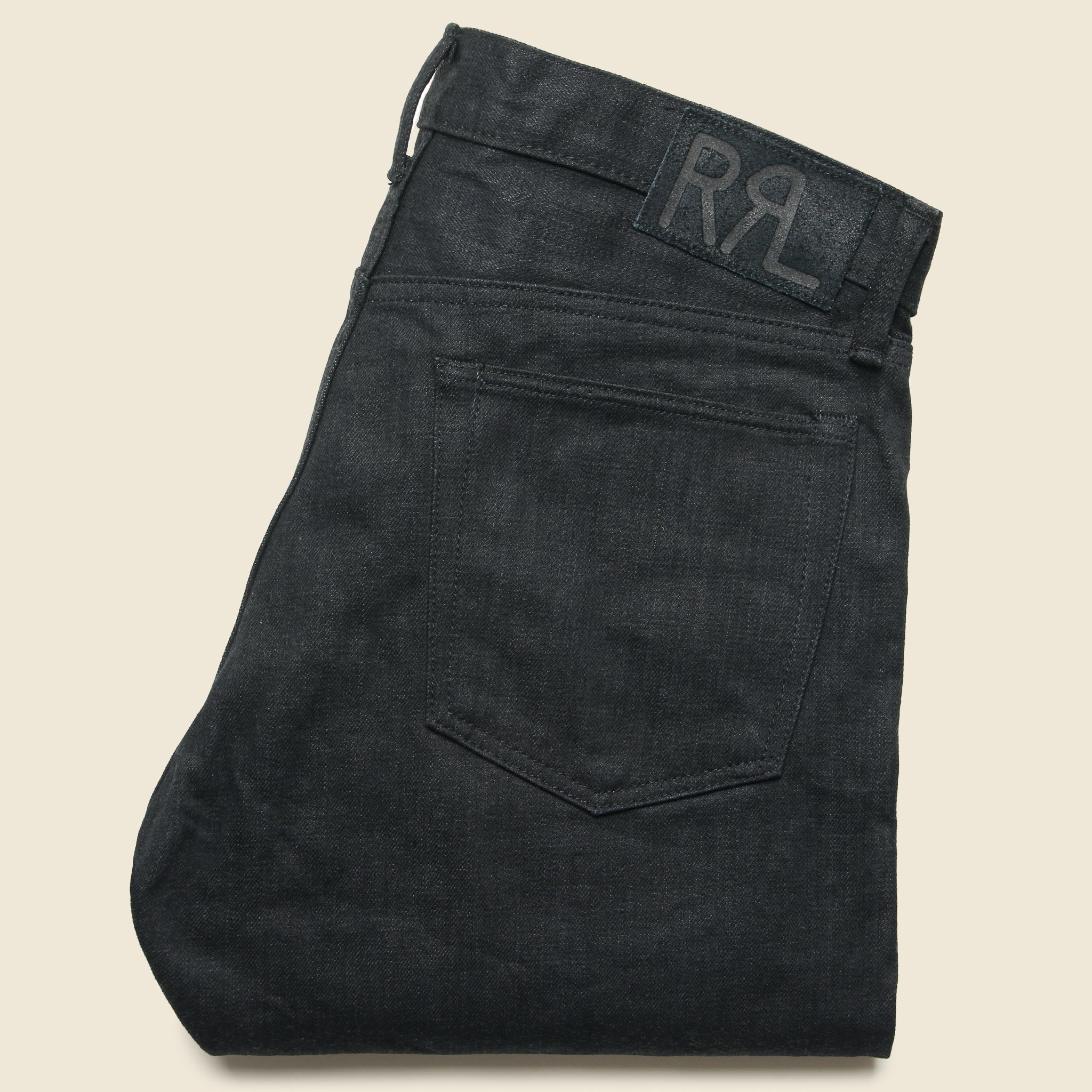 
                          Slim Fit Jean - Black on Black - RRL - STAG Provisions - Pants - Denim
                        