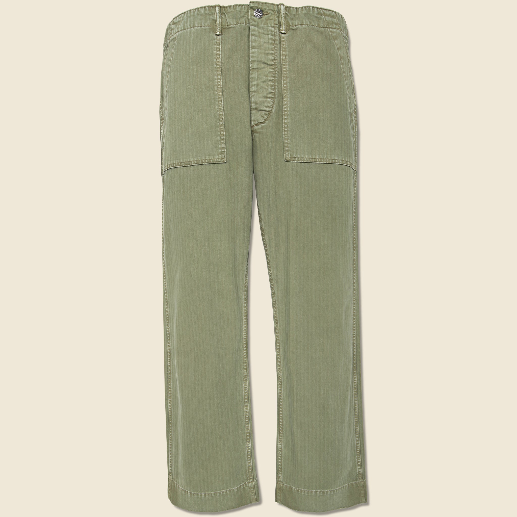 Cotton Herringbone Pant - Green - RRL - STAG Provisions - Pants - Twill