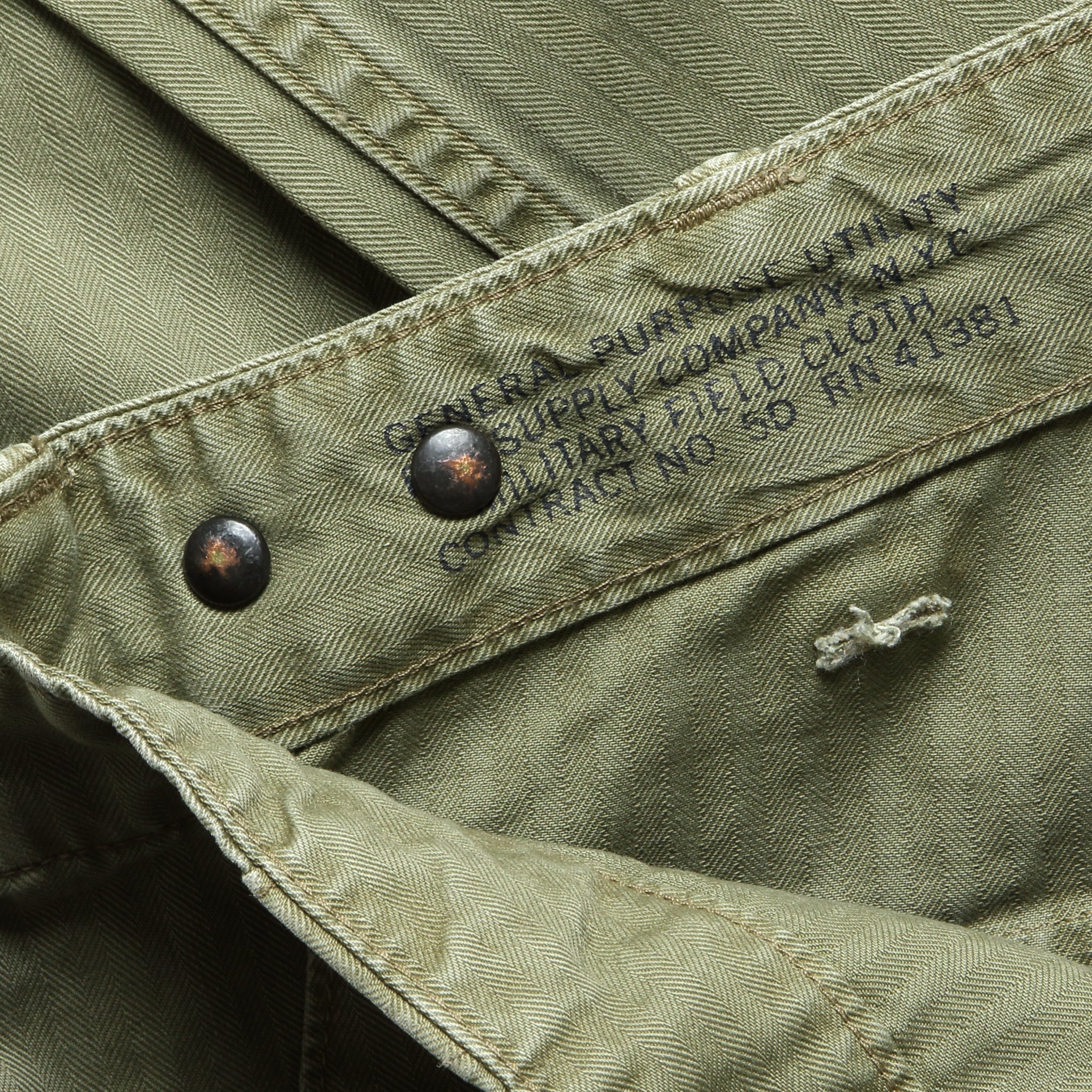 
                          Cotton Herringbone Pant - Green - RRL - STAG Provisions - Pants - Twill
                        