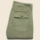 Cotton Herringbone Pant - Green - RRL - STAG Provisions - Pants - Twill