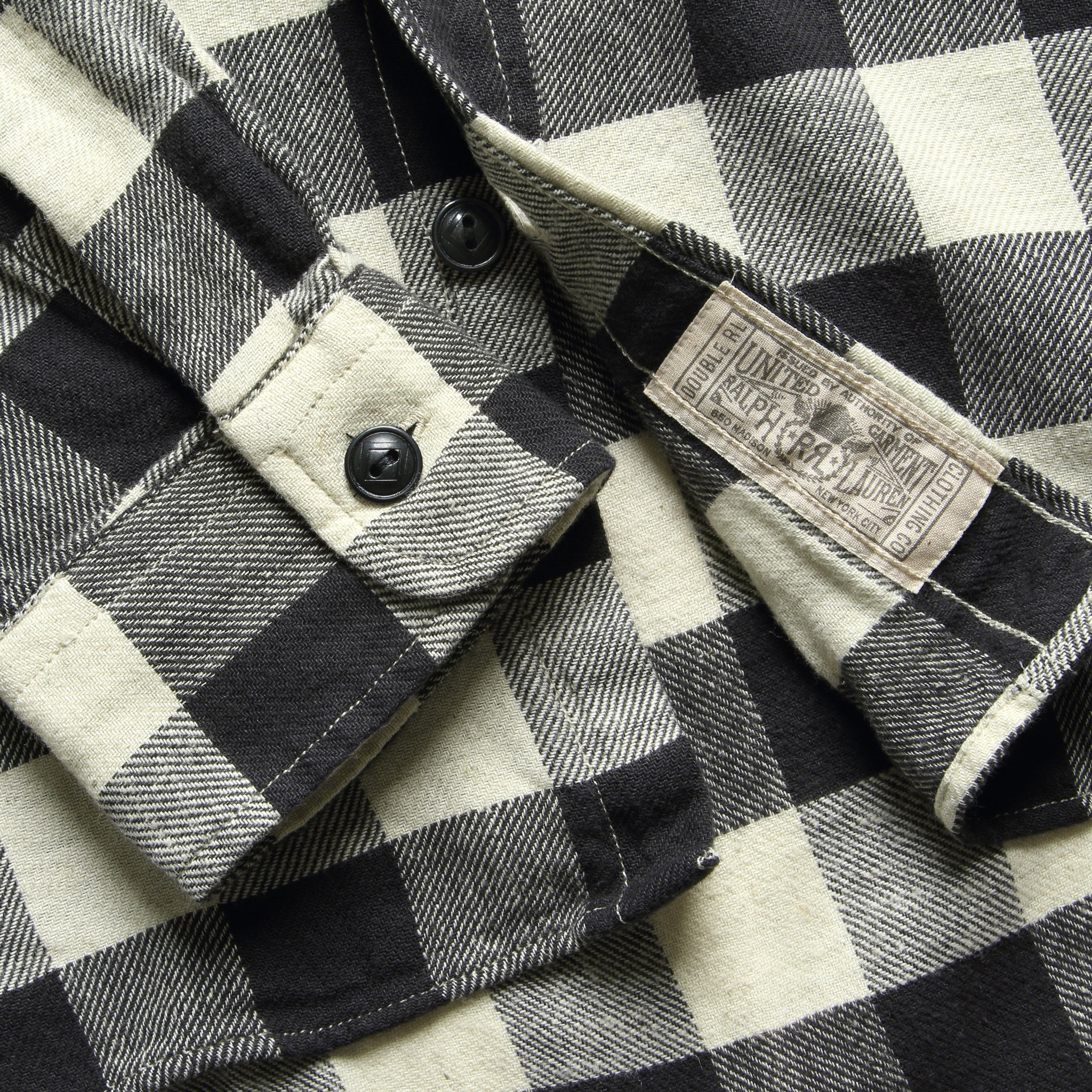 
                          Matlock Workshirt - Black/Cream - RRL - STAG Provisions - Tops - L/S Woven - Plaid
                        