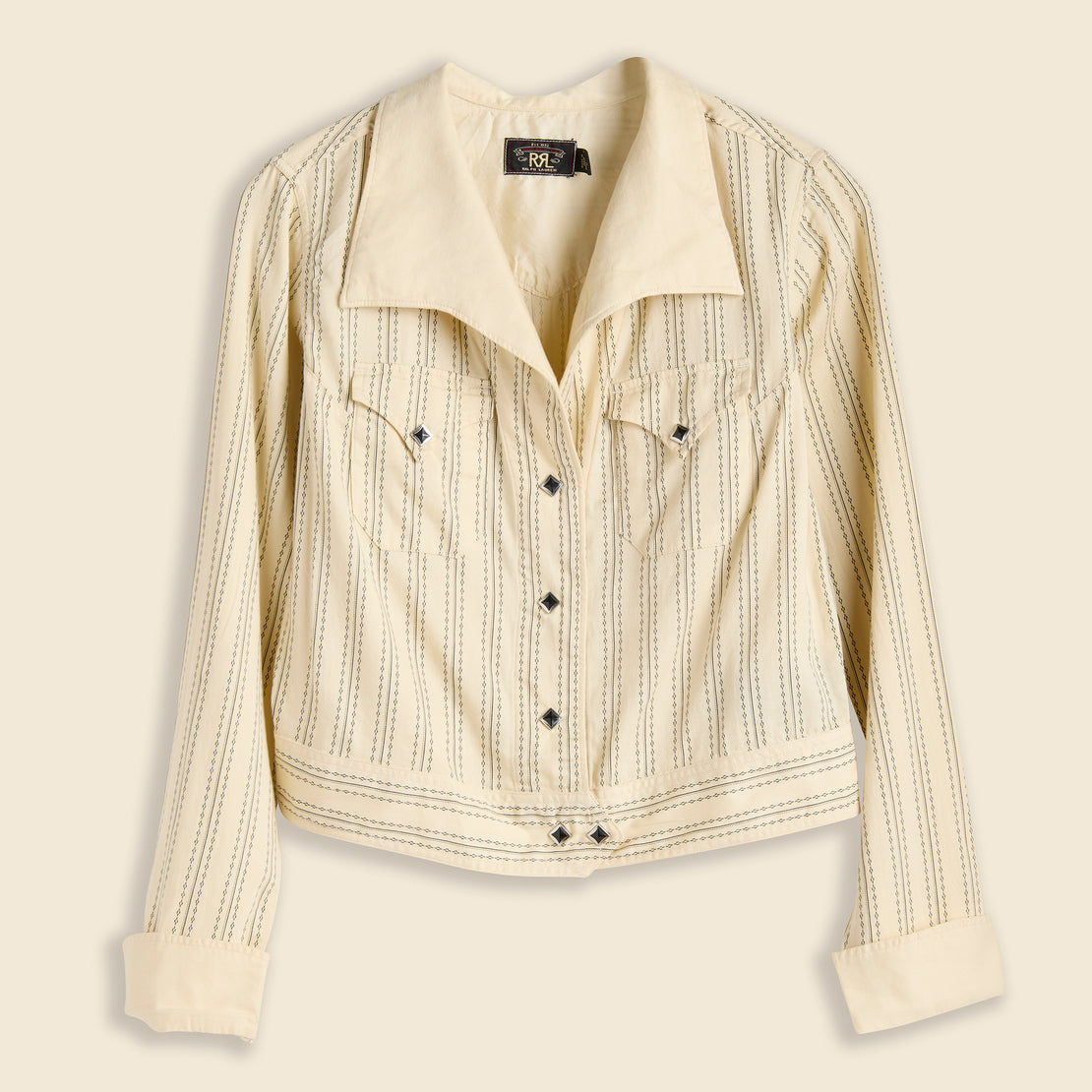 May Western Jacket - Cream/Black