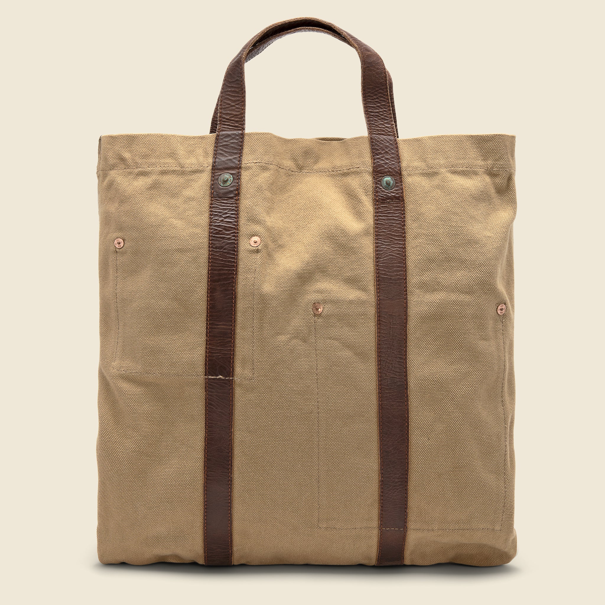 
                          Harley Market Tote Bag - Khaki - RRL - STAG Provisions - Accessories - Bags / Luggage
                        