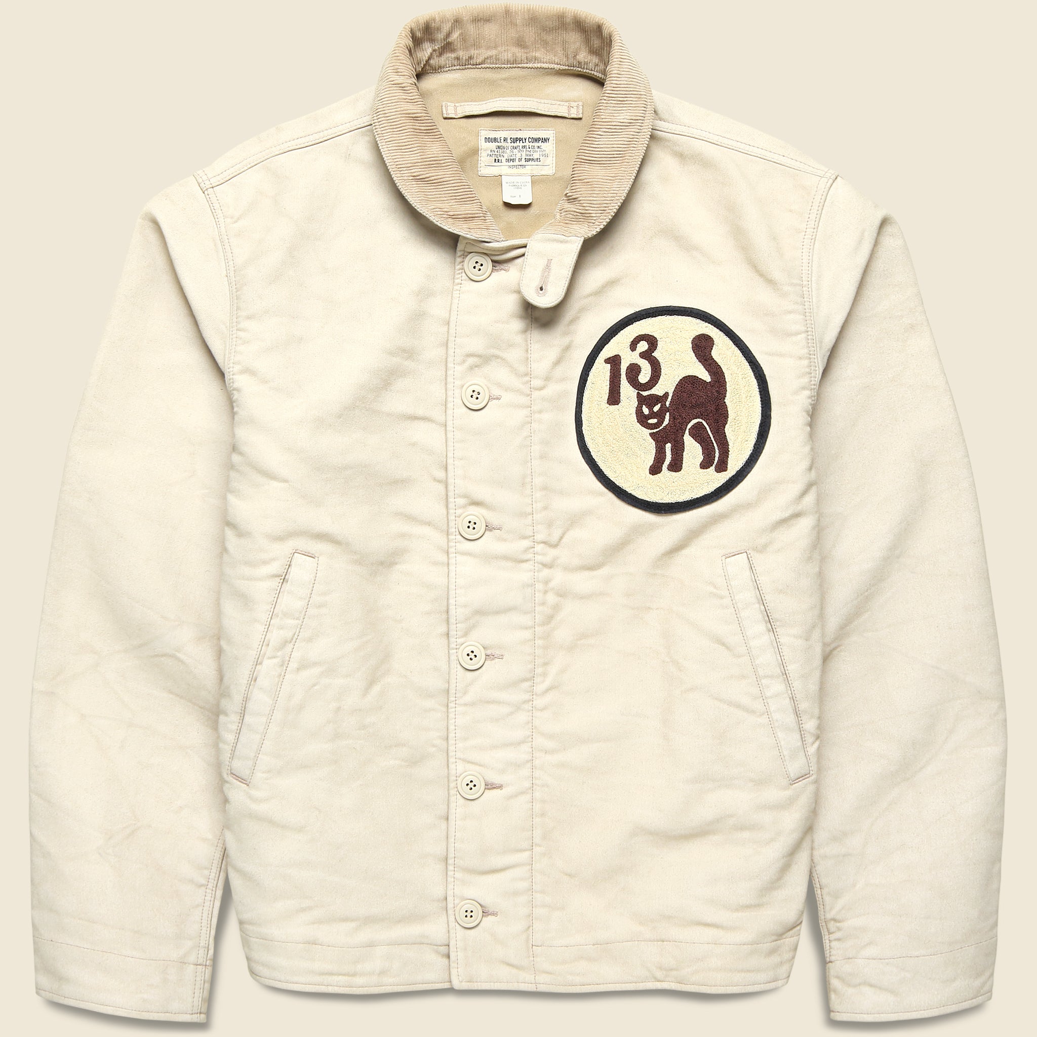 Burke Jungle Cloth Bomber Jacket - PCH Cream - RRL - STAG Provisions - Outerwear - Coat / Jacket