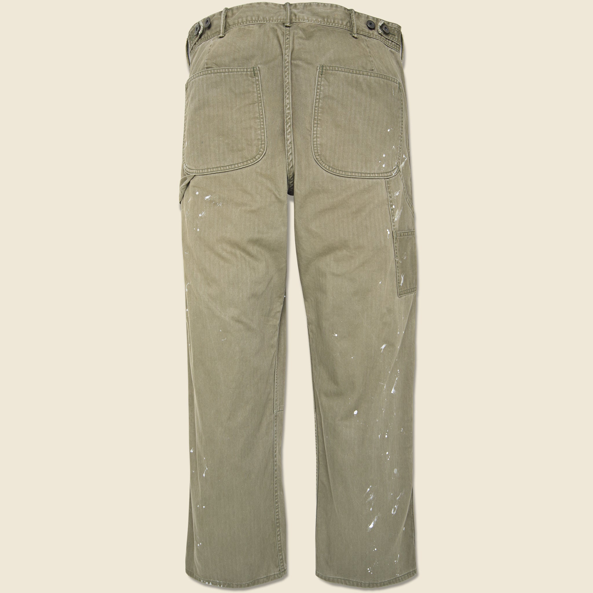 
                          Piece Dyed Paint Splatter N3 Carpenter Pant - Olive - RRL - STAG Provisions - Pants - Twill
                        