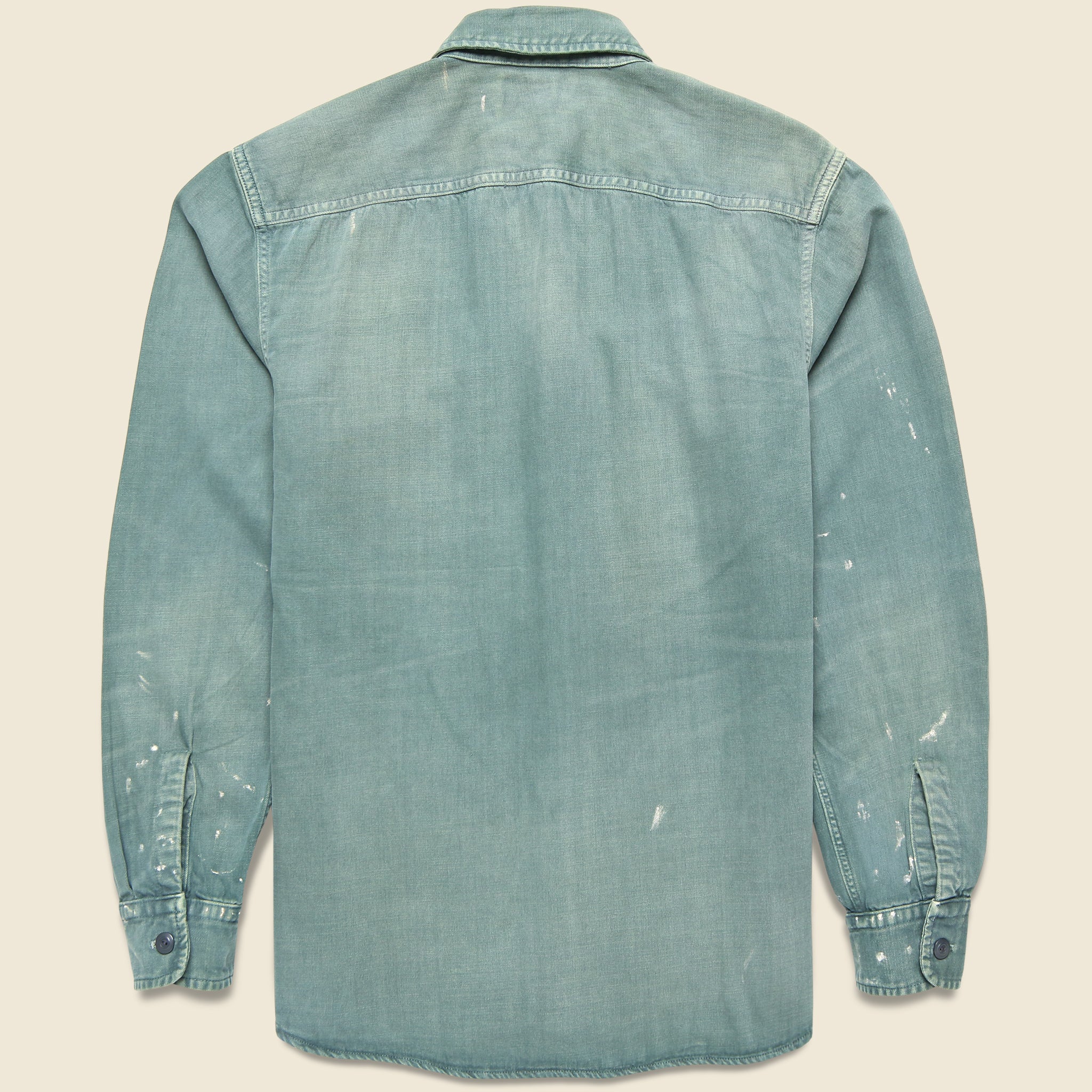 
                          Petrol Workshirt - Service Green - RRL - STAG Provisions - Tops - L/S Woven - Other Pattern
                        