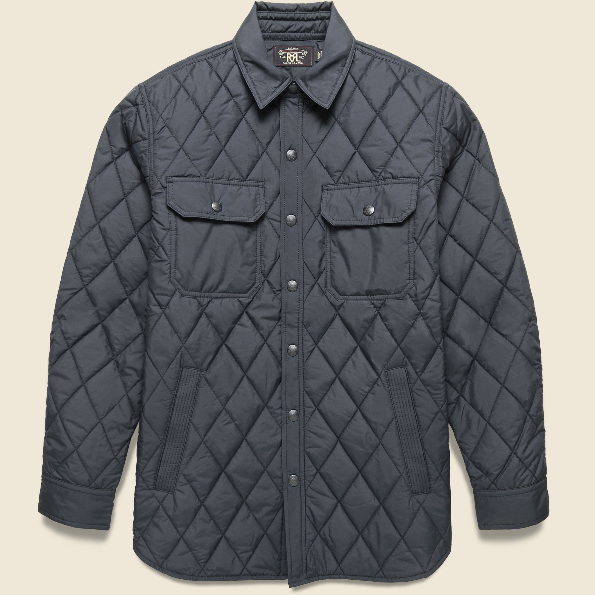 Knox Quilted CPO - Petrol Black - RRL - STAG Provisions - Tops - L/S Woven - Overshirt