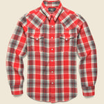 Buffalo Western Workshirt - Red/Grey - RRL - STAG Provisions - Tops - L/S Woven - Plaid