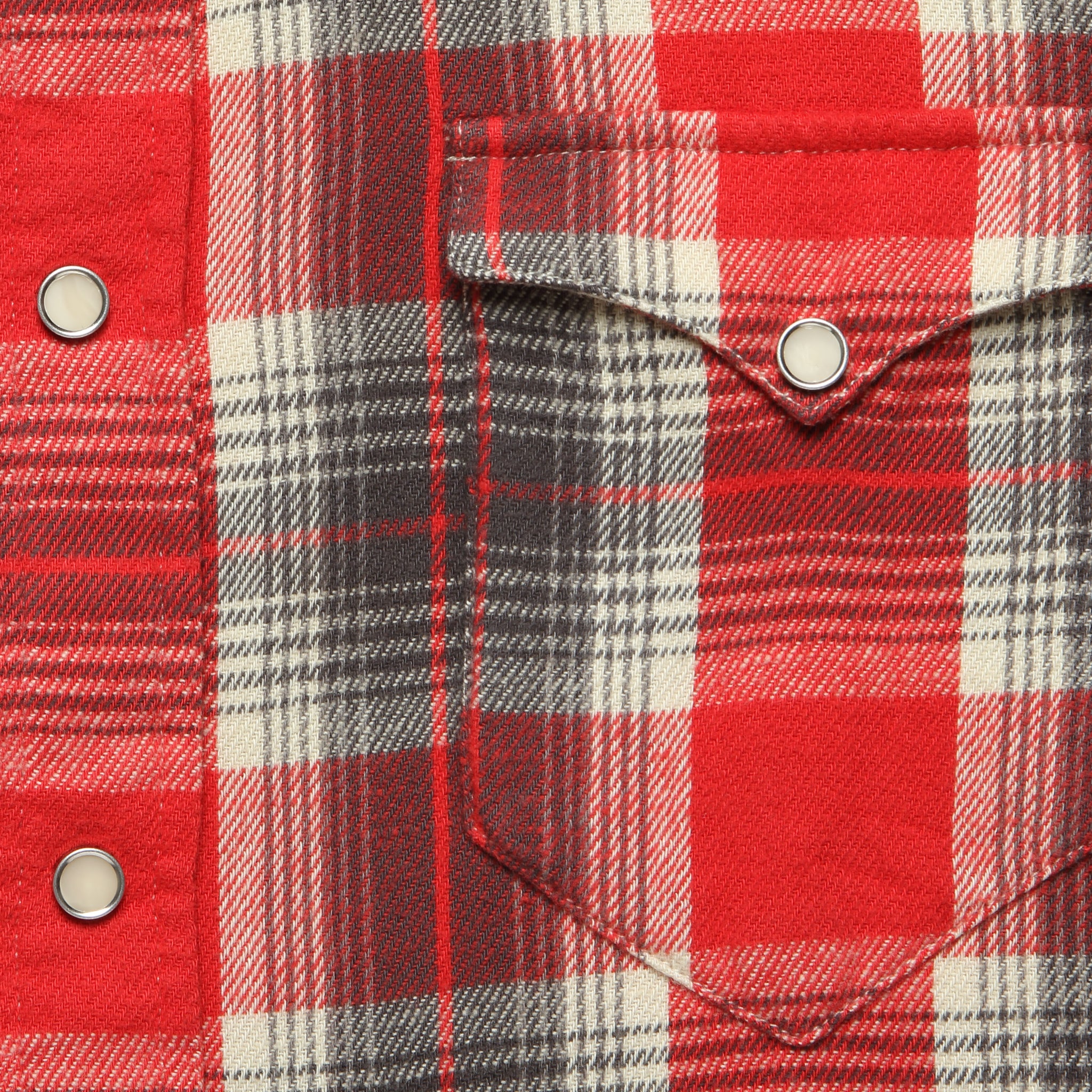 
                          Buffalo Western Workshirt - Red/Grey - RRL - STAG Provisions - Tops - L/S Woven - Plaid
                        