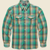 Preston Workshirt - Green/Yellow - RRL - STAG Provisions - Tops - L/S Woven - Plaid
