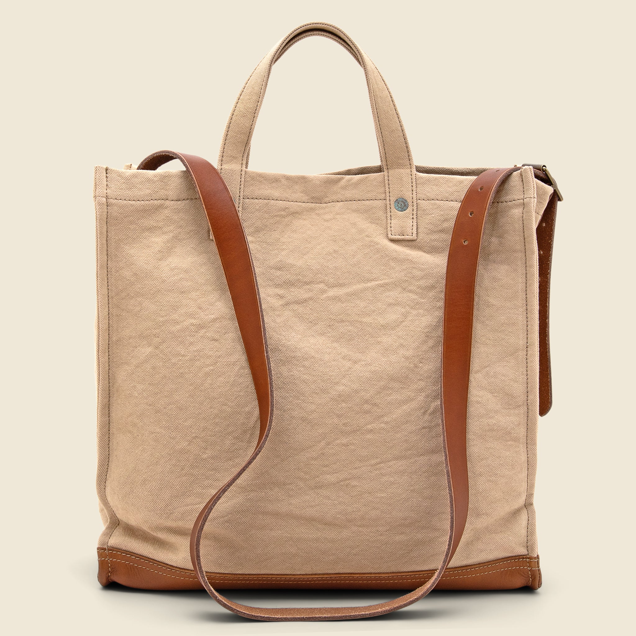 
                          Carpenter Tote Bag - Greige/Brown - RRL - STAG Provisions - Accessories - Bags / Luggage
                        