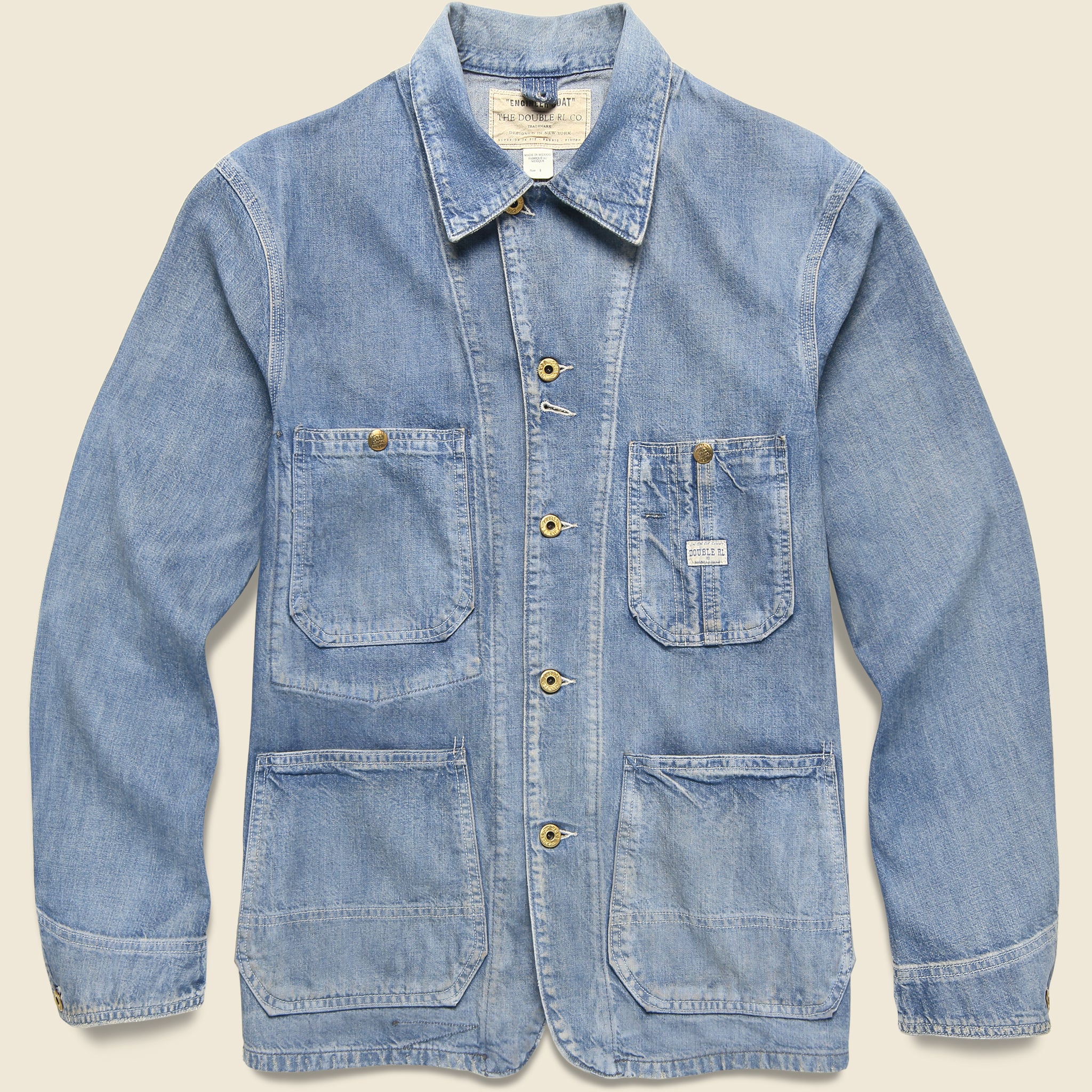 Irvin Denim Engineer Jacket - Atmore Wash - RRL - STAG Provisions - Outerwear - Coat / Jacket