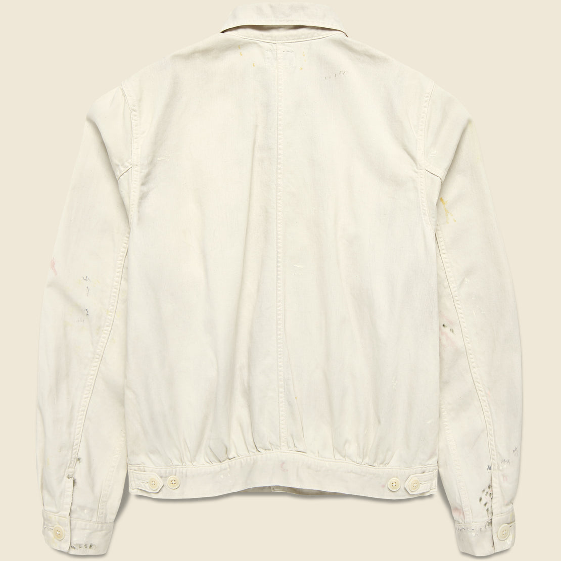 Mathieu Work Jacket - Paint Splatter Off White - RRL - STAG Provisions - Outerwear - Coat / Jacket