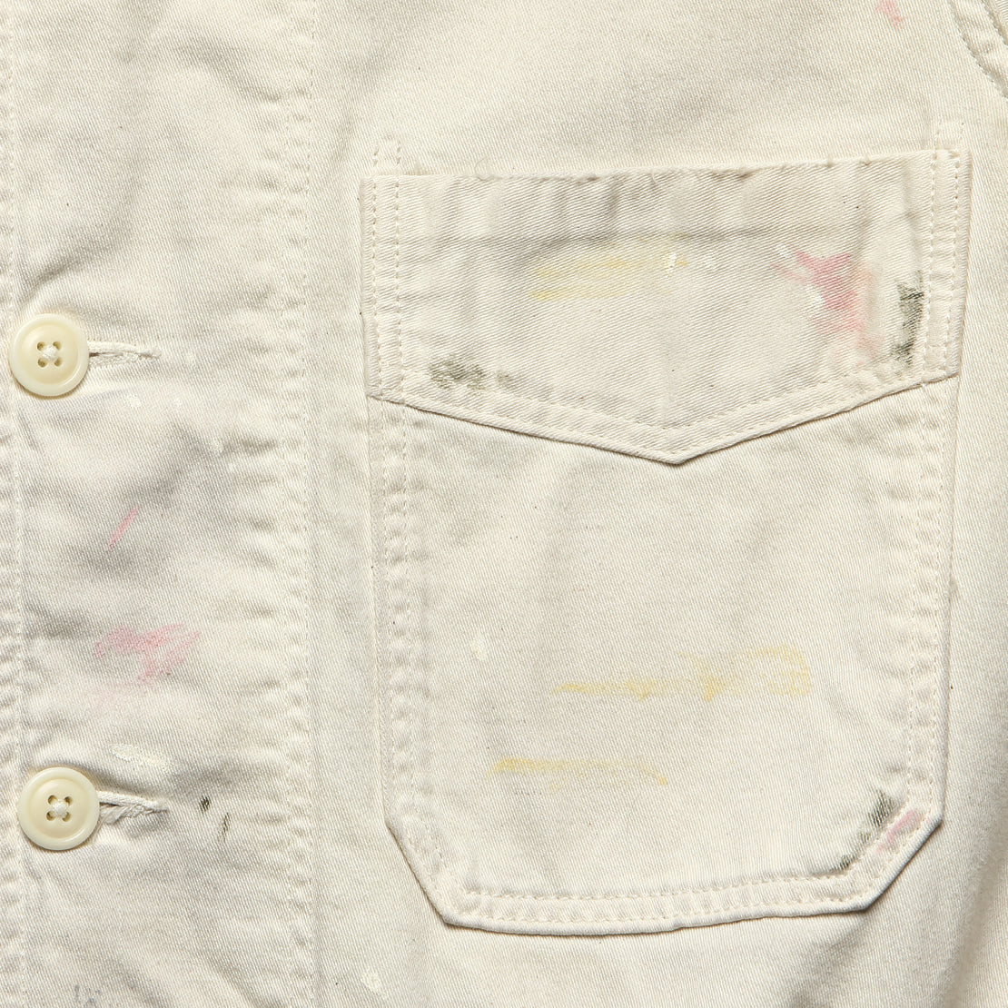 Mathieu Work Jacket - Paint Splatter Off White - RRL - STAG Provisions - Outerwear - Coat / Jacket