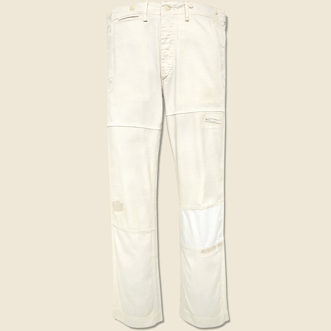 RRL Mathieu Work Pant - Repaired Off White