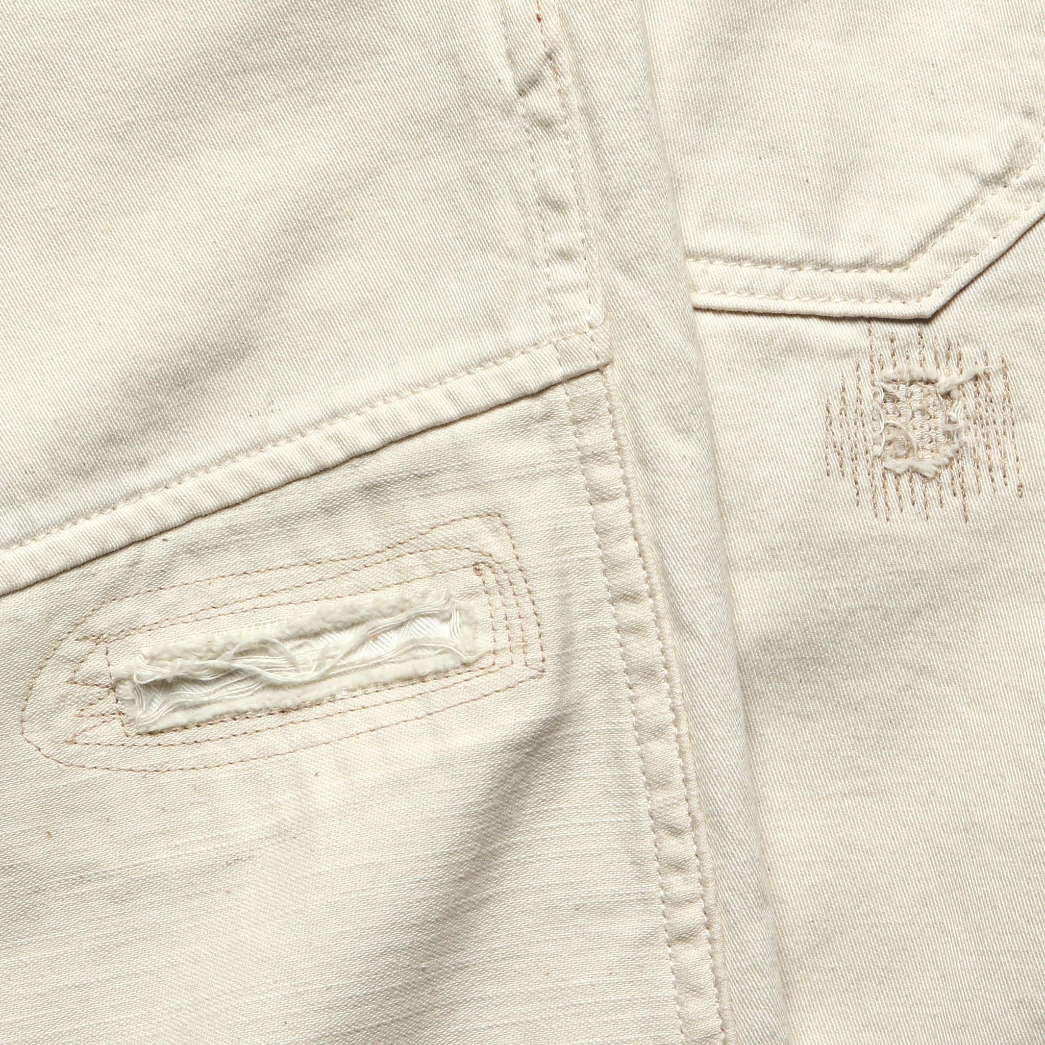 
                          Mathieu Work Pant - Repaired Off White - RRL - STAG Provisions - Pants - Twill
                        