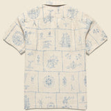 Seascape Print Workshirt - Creme Multi - RRL - STAG Provisions - Tops - S/S Woven - Other Pattern