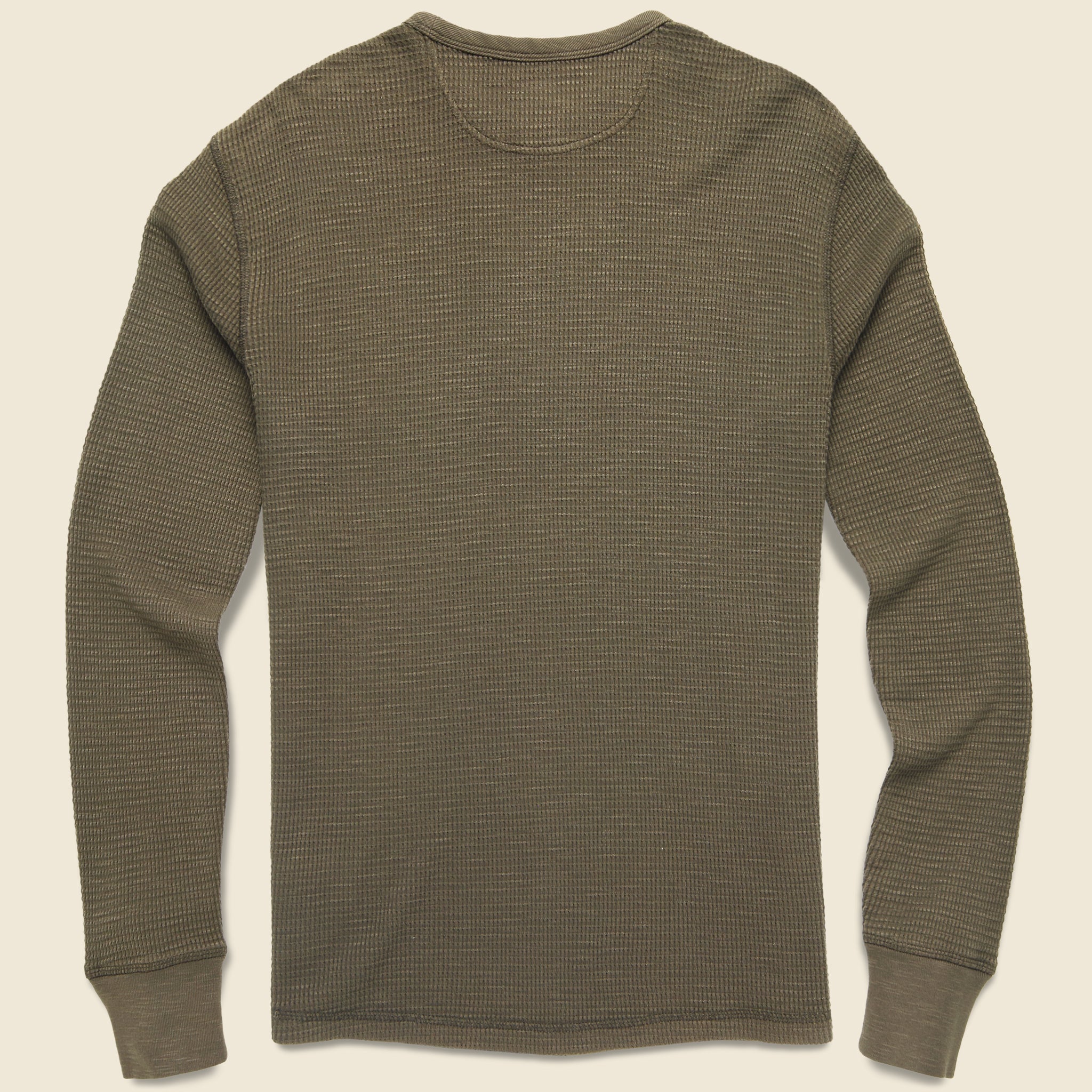 
                          Waffle Crewneck - Olive Brown - RRL - STAG Provisions - Tops - L/S Knit
                        