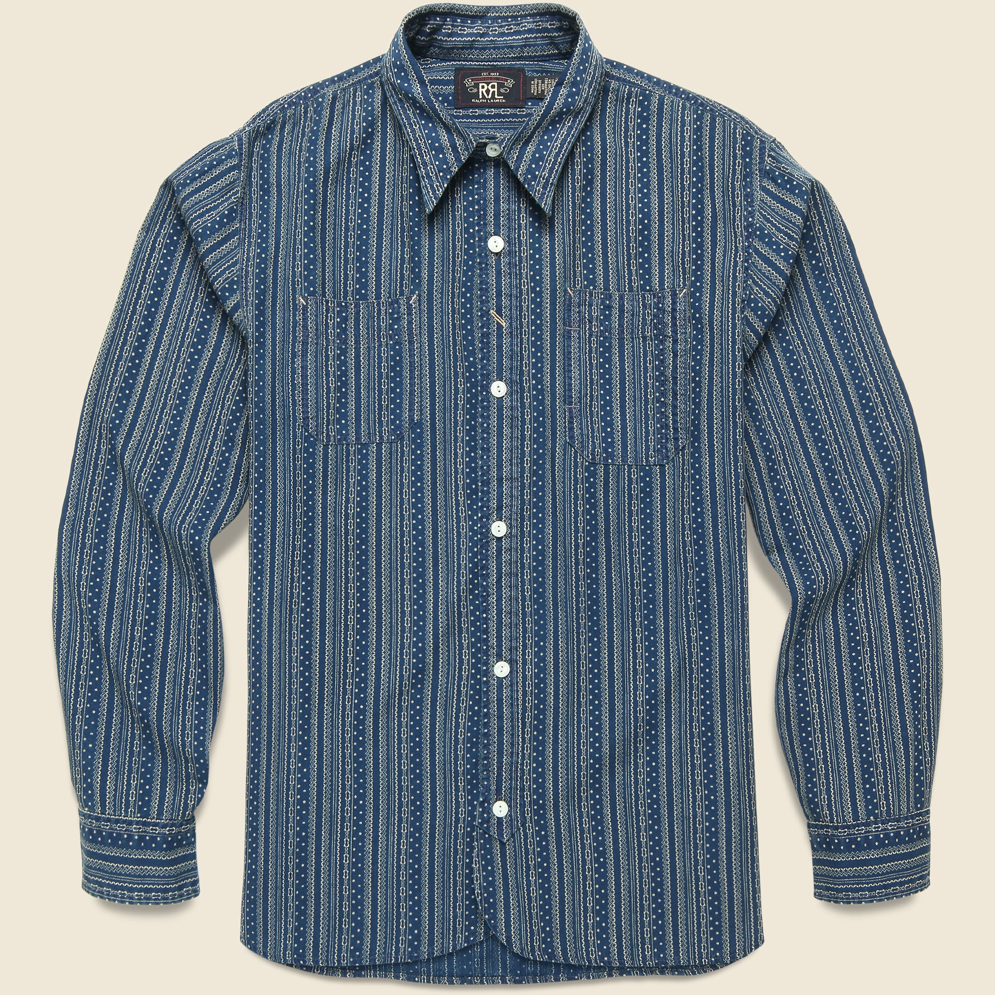 Jack Rabbit Shirt - Indigo - RRL - STAG Provisions - Tops - L/S Woven - Other Pattern