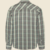 Allen Western Shirt - Green - RRL - STAG Provisions - Tops - L/S Woven - Plaid