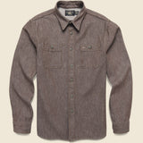 Harvest Workshirt - Brown - RRL - STAG Provisions - Tops - L/S Woven - Solid