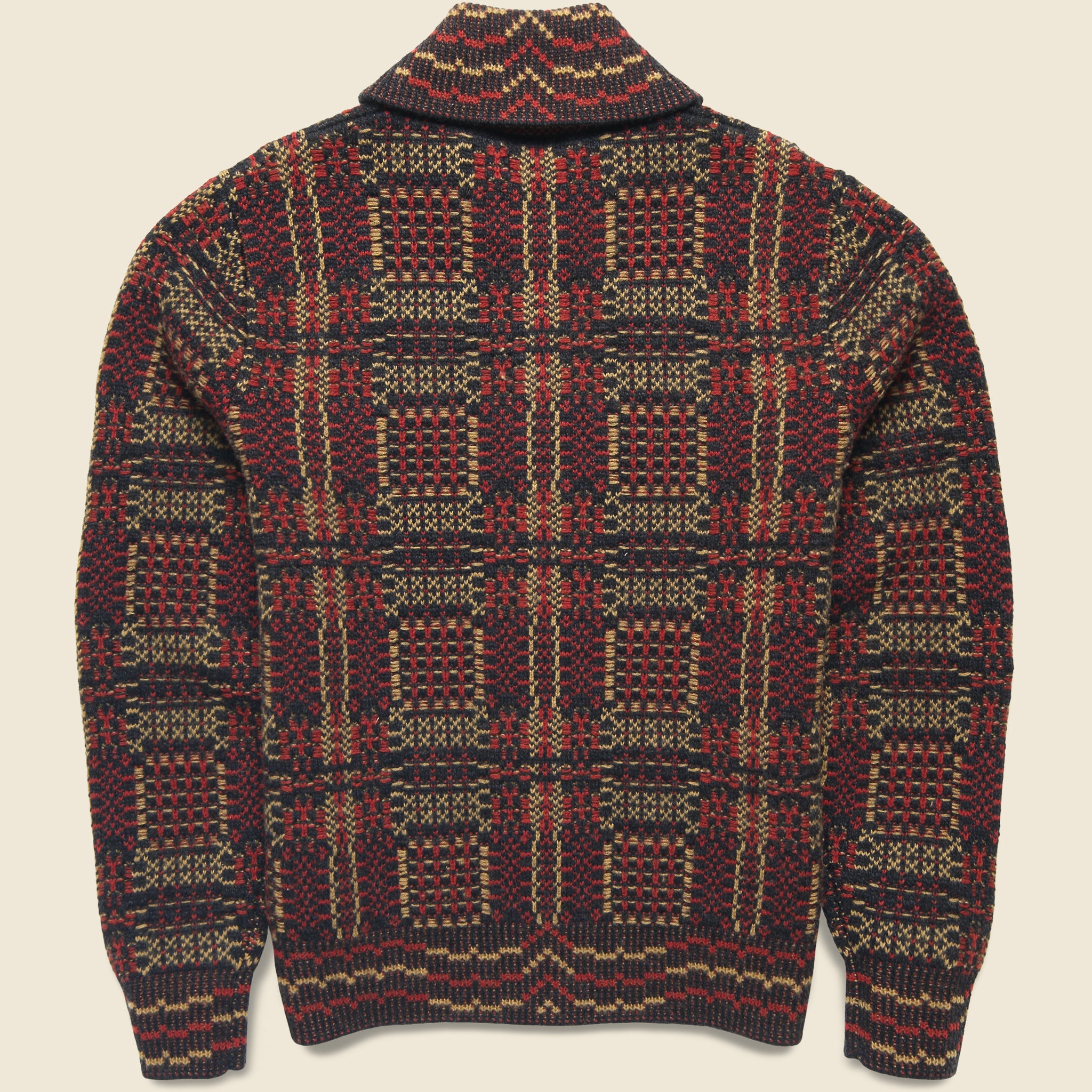 
                          Blanket Jacquard Cardigan - Multi - RRL - STAG Provisions - Tops - Sweater
                        