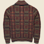 Blanket Jacquard Cardigan - Multi - RRL - STAG Provisions - Tops - Sweater