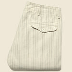 Officer Chino - Cream Multi Stripe - RRL - STAG Provisions - Pants - Twill