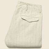 Officer Chino - Cream Multi Stripe - RRL - STAG Provisions - Pants - Twill