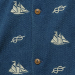 Marshall Embroidered Camp Shirt - Blue - RRL - STAG Provisions - Tops - S/S Woven - Other Pattern