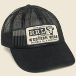 Mesh Trucker Hat - Black - RRL - STAG Provisions - Accessories - Hats