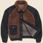 Goodnight Grizzly Moto Jacket - Black - RRL - STAG Provisions - Outerwear - Coat / Jacket