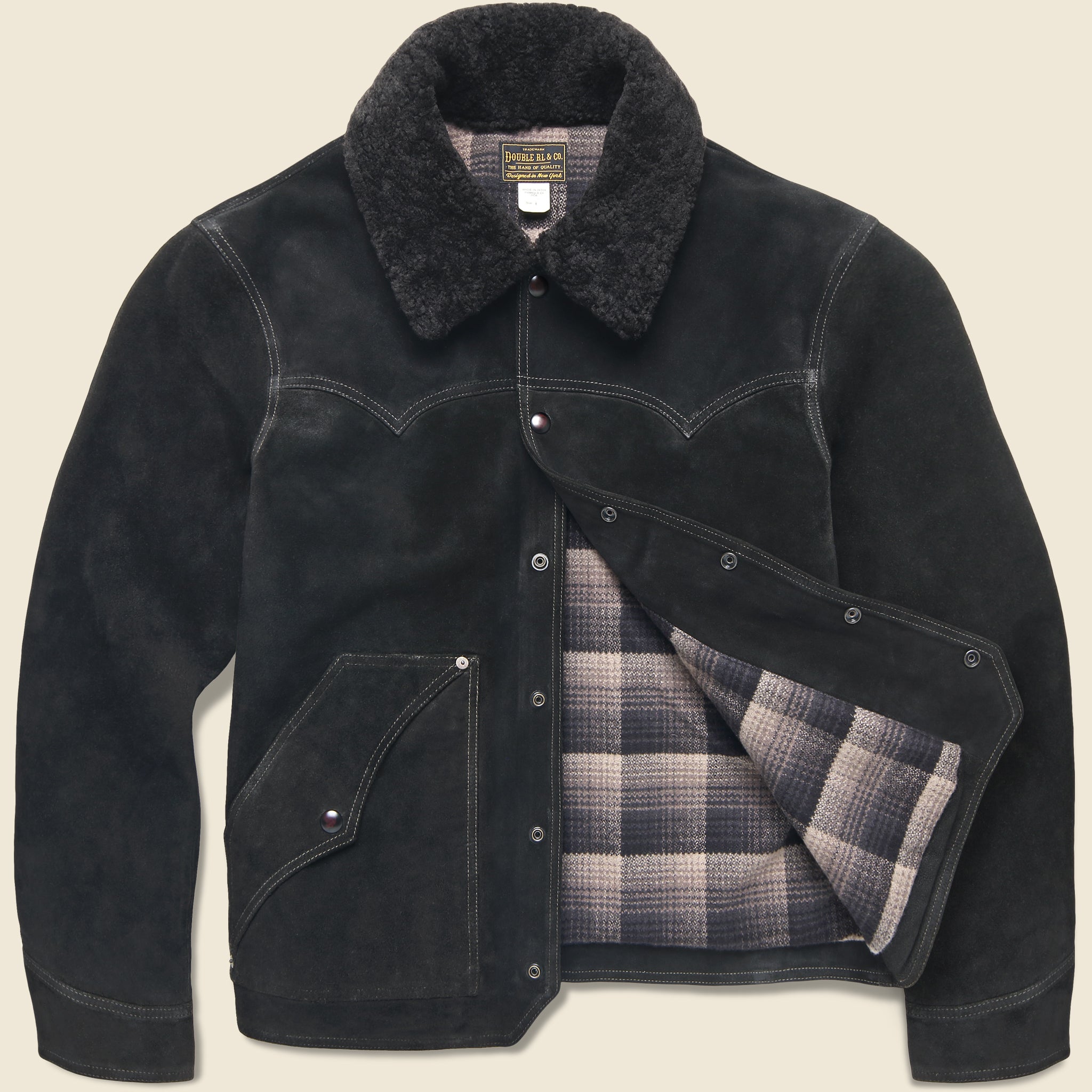 
                          Cody Roughout Suede Jacket - Black
                        