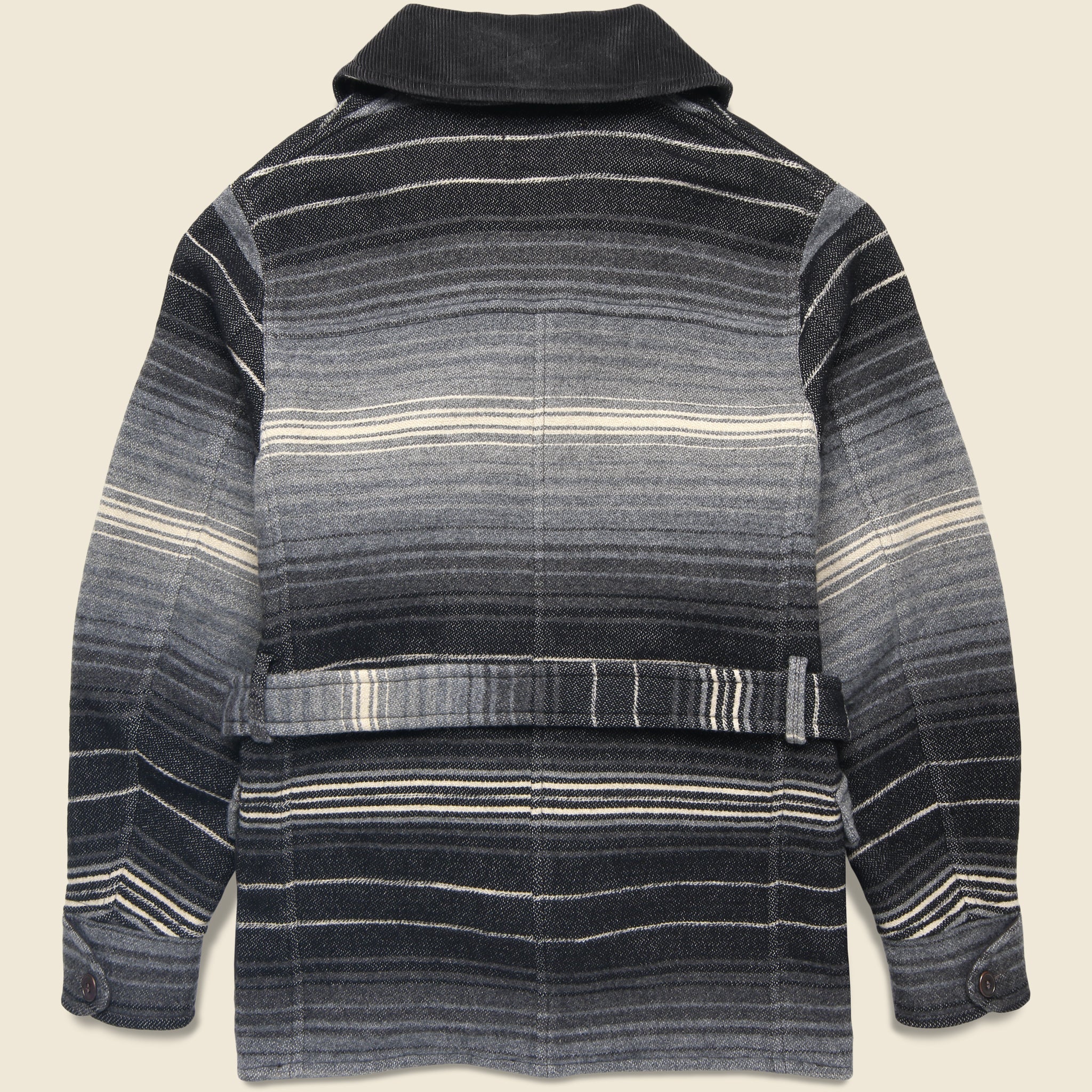 
                          Virgil Jacquard Coat - Black Stripe
                        