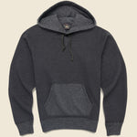Terry Two-Tone Hoodie - Charcoal - RRL - STAG Provisions - Tops - Fleece / Sweatshirt