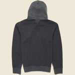 Terry Two-Tone Hoodie - Charcoal - RRL - STAG Provisions - Tops - Fleece / Sweatshirt