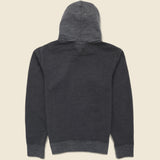 Terry Two-Tone Hoodie - Charcoal - RRL - STAG Provisions - Tops - Fleece / Sweatshirt
