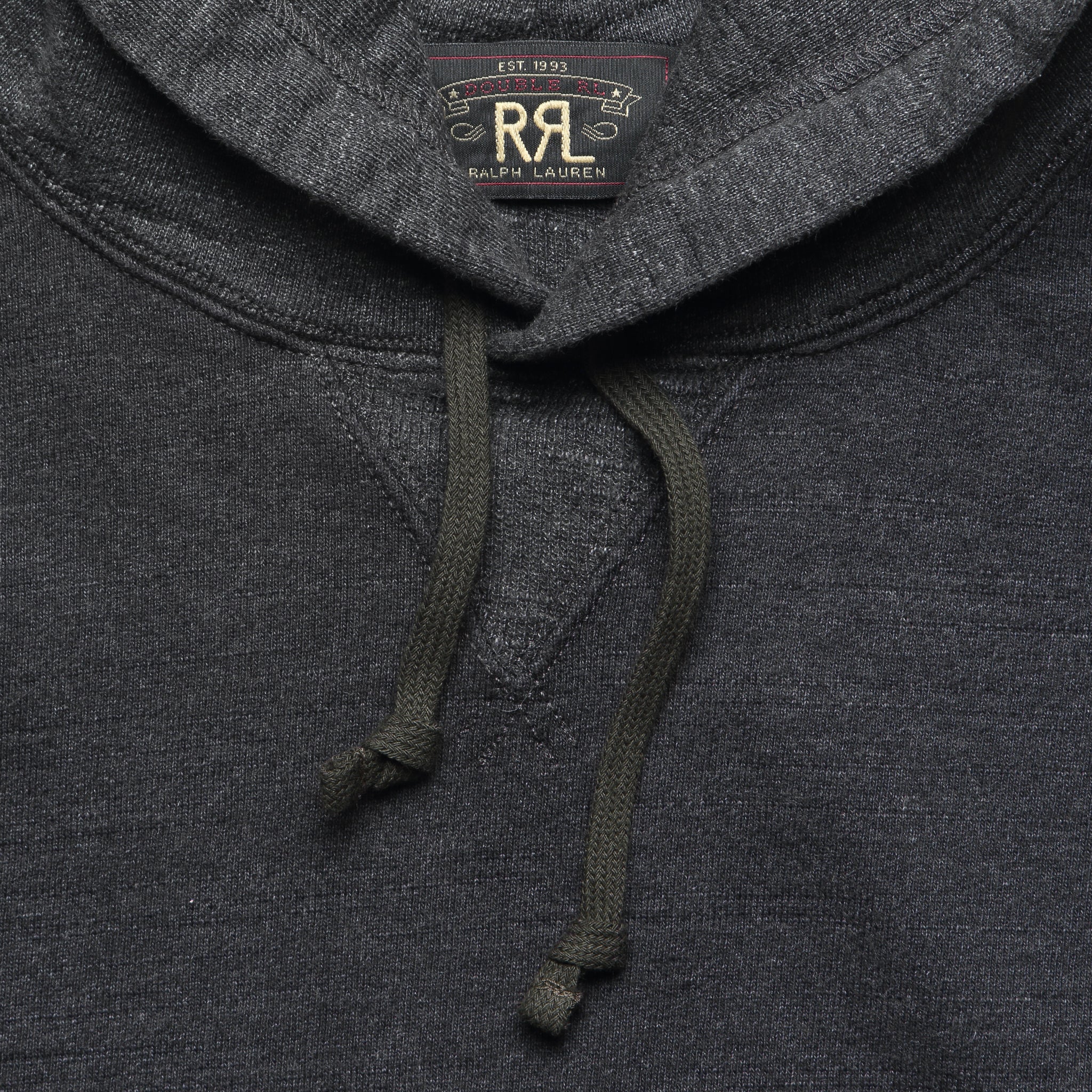 Terry Two-Tone Hoodie - Charcoal - RRL - STAG Provisions - Tops - Fleece / Sweatshirt