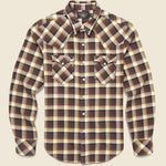 Buffalo Workshirt - Brown - RRL - STAG Provisions - Tops - L/S Woven - Plaid