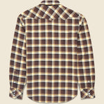 Buffalo Workshirt - Brown - RRL - STAG Provisions - Tops - L/S Woven - Plaid