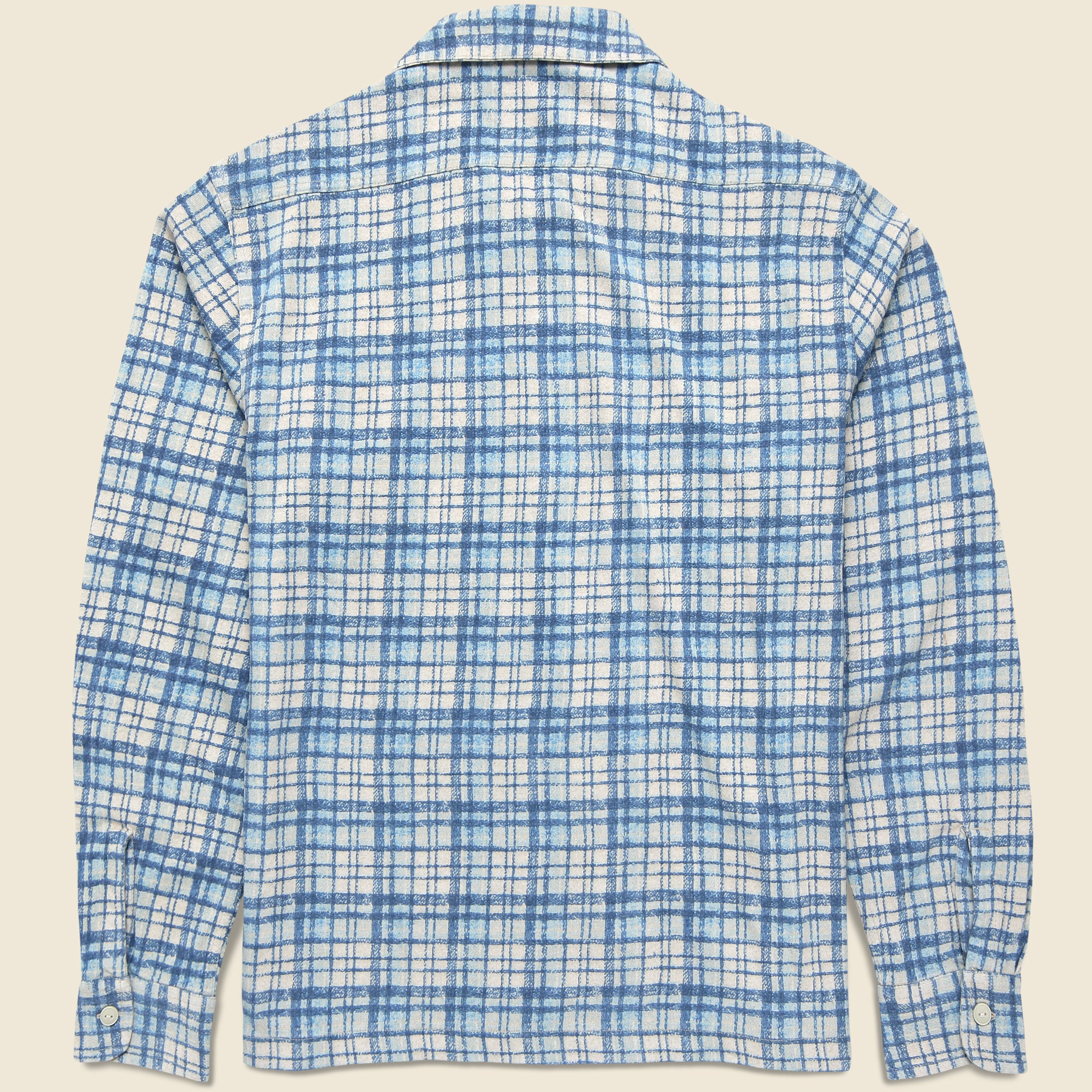 
                          Silas Camp Shirt - Navy - RRL - STAG Provisions - Tops - L/S Woven - Plaid
                        