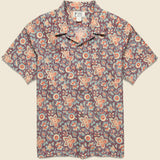 Paisley Camp Shirt - Blue - RRL - STAG Provisions - Tops - S/S Woven - Floral